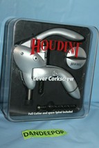 Houdini Lever Corkscrew With Foil Cutter And Spare Spiral Giftset In Case - £23.36 GBP