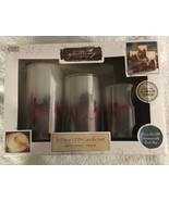 Apothecary &amp; Company 3 Piece LED Candle Set With Remote - £14.69 GBP