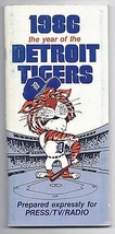 1986 Detroit Tigers Media Guide - £19.05 GBP