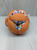 Lovevery Organic Cotton Orange Rainbow color splash Ball baby soft toy e... - $10.49