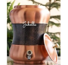 Copper Lacqour Coated Water Pot with Antique Finished in Middle - £149.85 GBP