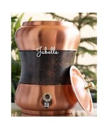 Copper Lacqour Coated Water Pot with Antique Finished in Middle - $3,582.08 MXN