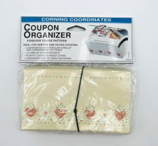 Corelle Forever Yours Coupon Organizer Corning Coordinates Vintage - $14.99