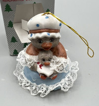Ornament Christmas Chimers Lil Chimer Mother Baby Lace  Bell Bisque boxed - £8.10 GBP