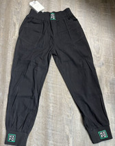 New Harem Trousers Girls Long Pants Baggy Elastic Waist Size XL Black Po... - $6.92