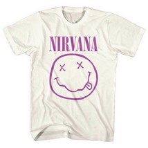 Nirvana Purple Smile Neutral Official Tee T-Shirt Mens Unisex - £24.99 GBP