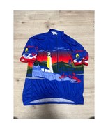 Bicycle Coalition Of Maine Blue Cycling Jersey Size XL New England LL Bean - $39.60