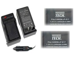 2X LPE17 Batteries + Chargerfor Canon EOS M3, EOS M5, EOS M6, Digital Camera - £33.68 GBP