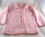 Handknit Pink Girls Sweater 2-3 years see measurements Unused - $20.78