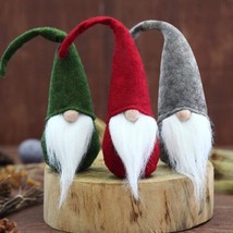 3 Pack Christmas Faceless Gnome Santa Plush Dolls Xmas Ornament Toy Tabl... - £7.96 GBP