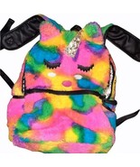 Betsey Johnson LUV Backpack Fluffy Unicorn Womens Bag Full Size - £42.13 GBP