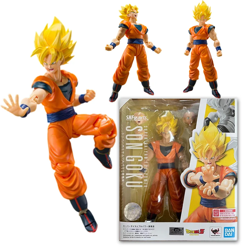 Bandai Shf Dragon Ball Son Goku Super Saiyan Game Collection Action Figure - £68.29 GBP