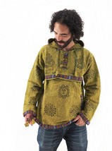 Handmade Casual Boho Cotton Unisex Jackets Hoodies Sizes Lt Green Fast S... - $54.99