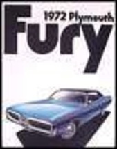 1972 Plymouth Fury Brochure - £9.62 GBP