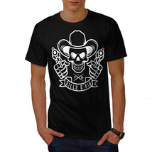 Western Cowboy Shirt Skull Guns Men T-shirt - £10.26 GBP