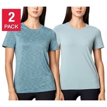 Mondetta Women&#39;s Top 2-Pack Active Comfort Tee Size: S, Color: Artic/Abyss Combo - £23.50 GBP