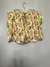 Open Edit Men&#39;s Multi Color Geometric Recycled Volley Swim Trunks XL NWT - £13.19 GBP