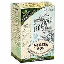 New Mate Factor Organic Stress SOS with Marshmallow Ashwagandha Tea 20 bags - £10.19 GBP