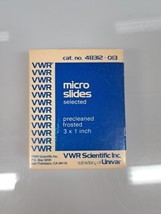 VWR 48312-013 Precleaned Frosted Micro Slides | 3 X 1&quot; | Thickness 1.2mm - £8.21 GBP