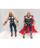 Marvel Avengers Thor Action Figure  3.75&quot; Hasbro 2011 Posable Lot Of 2  - $14.01