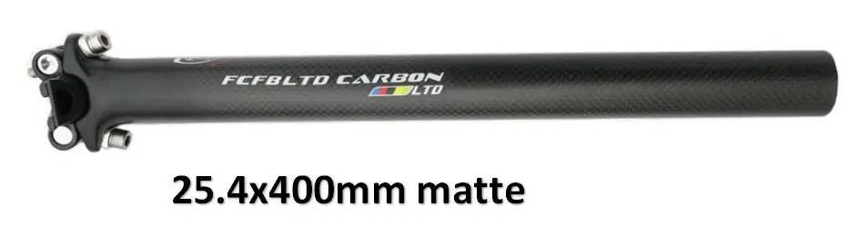 New carbon seatpost  road mountain bike bicycle back 0mm 3K seat Carbon Bike Cyc - £61.34 GBP
