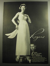 1957 Rogers Lingerie Ad - Every man wants his woman on a pedestal - £14.53 GBP