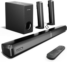 Ultimea 4.1Ch Sound Bar For Smart Tv With Subwoofer, Peak Power 200W, 2-In-1 - $142.99