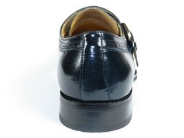 Men Leather Shoes GIOVANNI Mock toe Buckle Strap European LAMBERT Dark Blue image 6