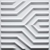 Dundee Deco 3D Wall Panels - Modern Stripes Paintable White PVC Wall Paneling fo - £6.13 GBP+