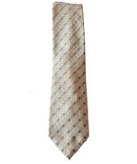Lazzaretti Collection Tie Handmade Beige Geometric Silk Necktie Designer - $20.31 CAD