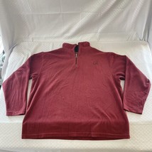 Vintage AND1 Fleece Sweater Mens Sz XL Red Pullover Basketball VTG Logo - $10.83