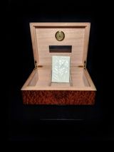 Elie Bleu Dappled Sepele  Humidor 75 count NIB Made in France image 13
