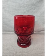 Red Honeycomb Tumbler Thick Glass, 5&#39;&#39; Tall 12 Fl Oz - $9.99