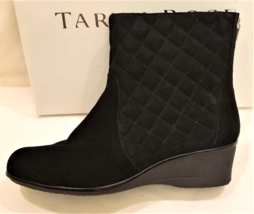 Taryn Rose Ankle Boots Size-11M Black Leather/Suede - £70.61 GBP