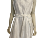 NWT Anne Klein White Sleeveless Lined Fit and Flare Dress Size 12 - $66.49