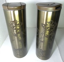 Starbucks 2 Tumbler With Mermaid Stainless Steel  16 oz MIC 2012 W Sku, New - £319.68 GBP