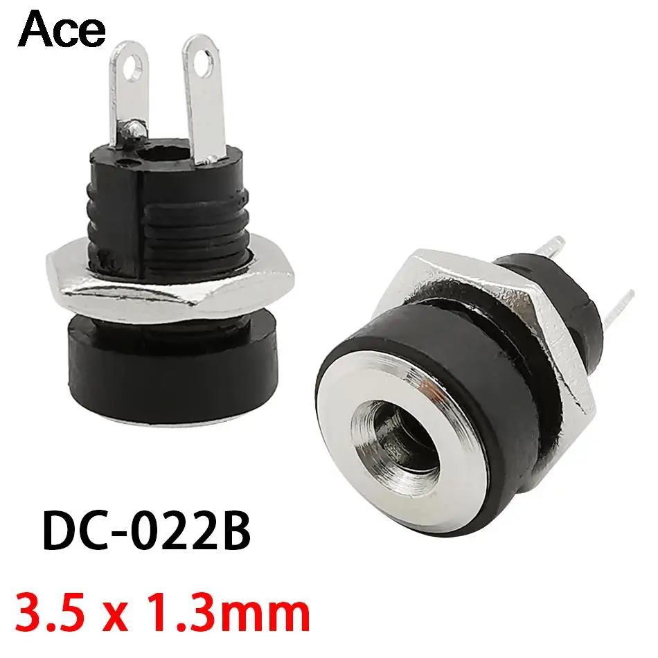 2 5 10pc 3 5x1 3mm dc female jack adapter dc 022b 3a 12v dc power thumb200
