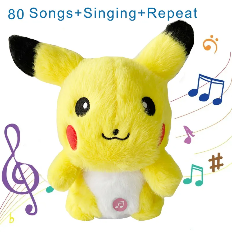Speaking Pikachu Kurimo Talking Repeat Singing Toy Animal Mimicking Toy 80 Songs - £16.94 GBP