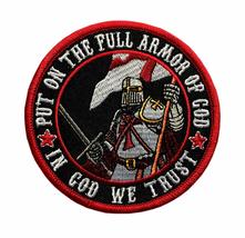 Put On The Full Armor in God We Trust Patch [Iron on Sew on -3.5 Inch -PA5] - £8.01 GBP