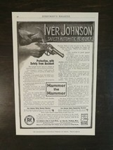 Vintage 1909 Iver Johnson Arms &amp; Cycle Works Automatic Revolver Original Ad - £5.18 GBP