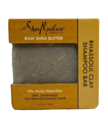 Raw Shea Butter Rhassoul Clay Shampoo Bar SHEA MOISTURE  New - £15.49 GBP