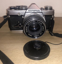Vtg Olympus OM-1 Film Camera With F. Zuiko 1:1.8 F=50mm OM System Japan - £172.68 GBP
