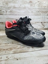 Nike Pink &amp; Black Hypervenom Cleats - Size 5Y - 599062-016 - £10.23 GBP