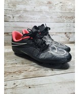 Nike Pink &amp; Black Hypervenom Cleats - Size 5Y - 599062-016 - £10.19 GBP