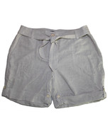 Lands End Women&#39;s Size 10 Petite, 7&quot; Inseam Linen Cotton Shorts, Light S... - £15.16 GBP