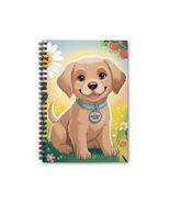 Man&#39;s Best Friend Dog Blue Collar SC Cartoon Fun Spiral Notebook - $11.99