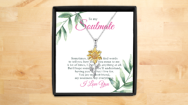 Jewelry Necklace Gift for Wife Girlfriend You&#39;re my Soulmate My Everything-PJ108 - £35.01 GBP+