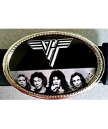 VAN HALEN Rock Group  Epoxy PHOTO MUSIC BELT BUCKLE NEW! - $17.77