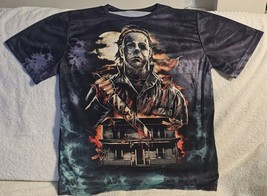Michael Myers Halloween Horror Scary House Kitchen Knife Moon T-SHIRT - £11.54 GBP+