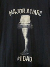 Vintage Major Award #1 Dad Movie Image Adult Size 2XL Black Short Sleeve Tee - £5.61 GBP